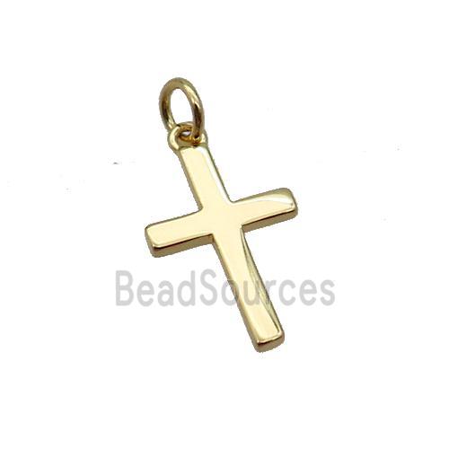 Copper Cross Pendant Gold Plated