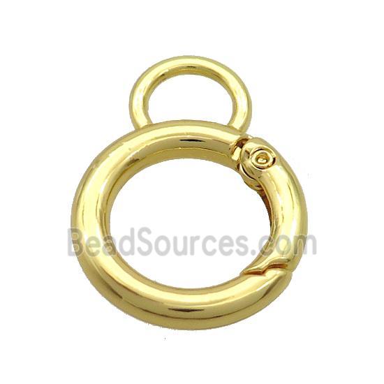 Copper Carabiner Clasp Gold Plated