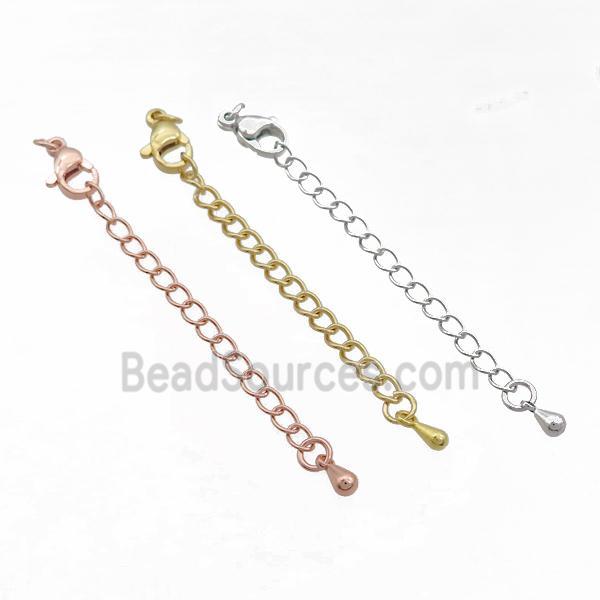 Copper Necklace Extender Chain Mixed