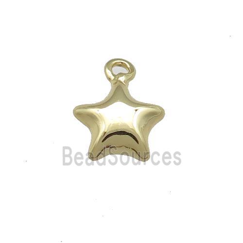 Copper Star Pendant Gold Plated