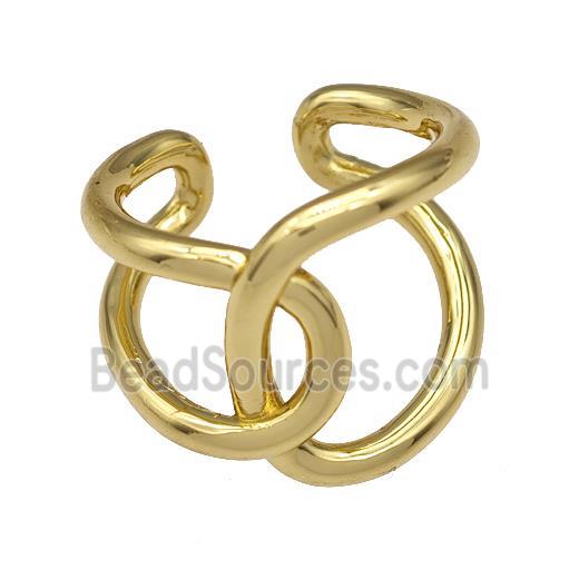 Copper Rings Gold Plated