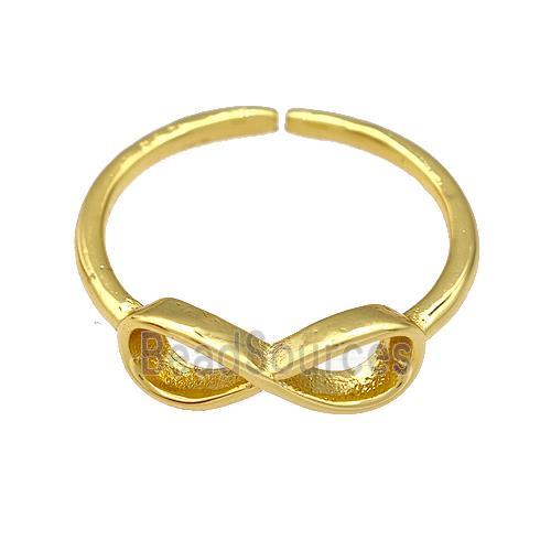 Copper Infinity Rings Gold Plated