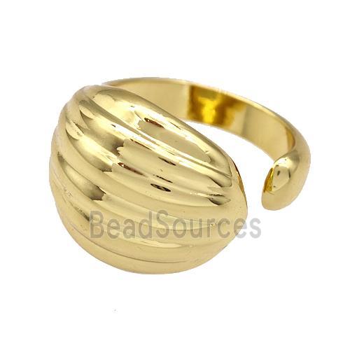 Copper Rings Gold Plated