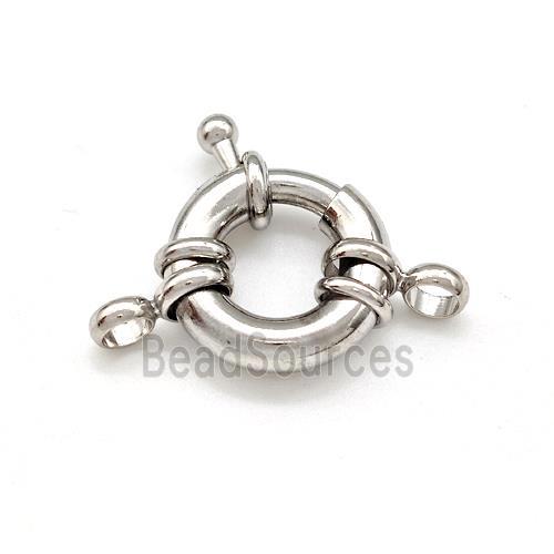 Copper Clasp Buoy Platinum Plated