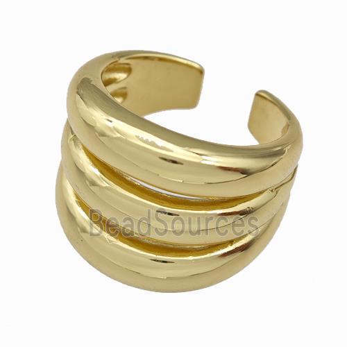 Copper Rings Gold Plated