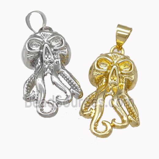 Octopus Charms Copper Pendant Mixed