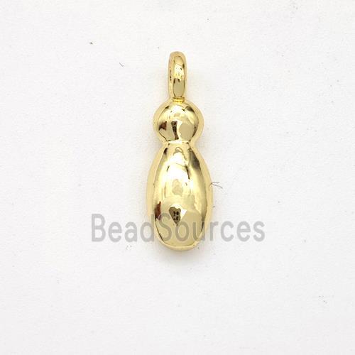 Copper Letter-I Pendant Gold Plated