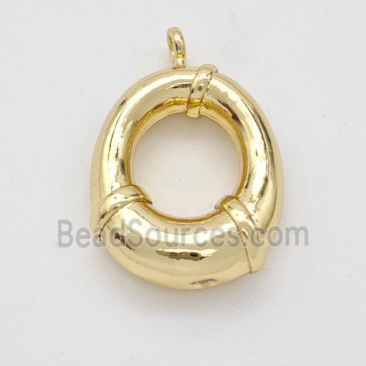 Copper Letter-O Pendant Gold Plated