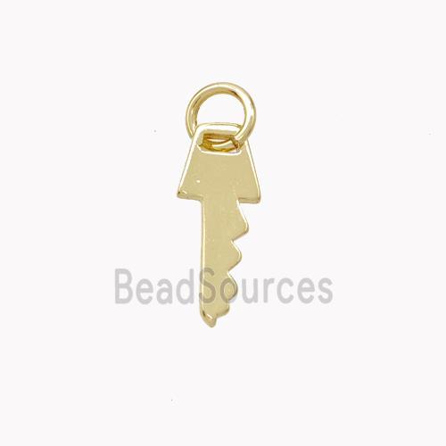 Copper Key Pendant Gold Plated