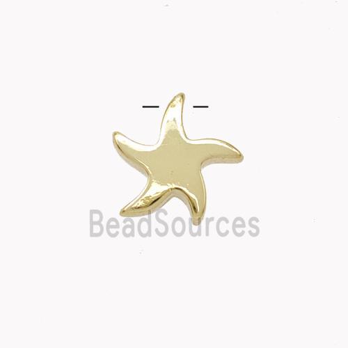 Copper Starfish Pendant Gold Plated