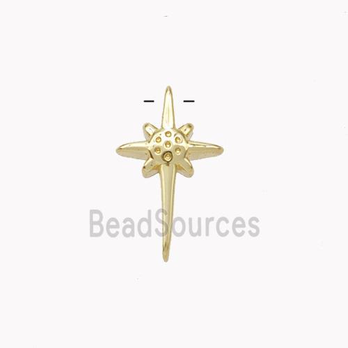 Copper Northstar Pendant Gold Plated