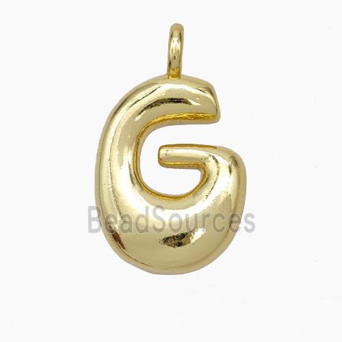 Copper Letter-G Pendant Gold Plated