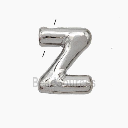 Copper Letter-Z Pendant Platinum Plated
