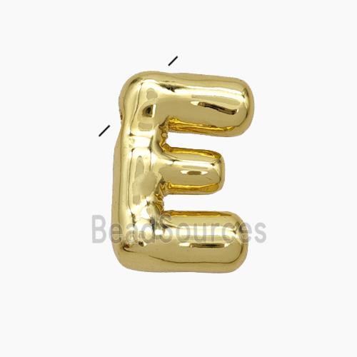 Copper Letter-E Pendant Gold Plated
