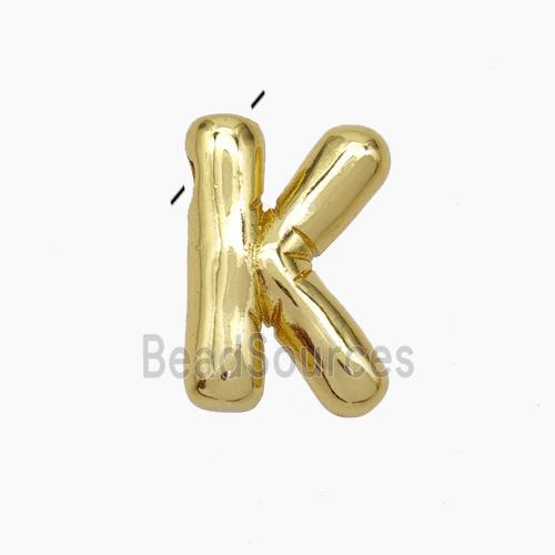 Copper Letter-K Pendant Gold Plated