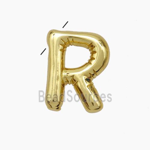 Copper Letter-R Pendant Gold Plated