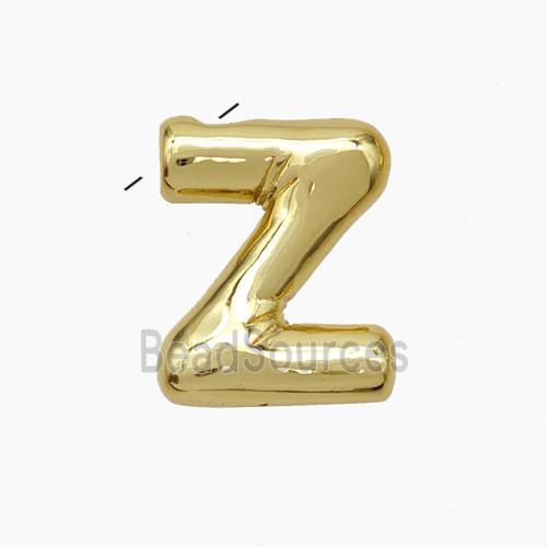 Copper Letter-Z Pendant Gold Plated