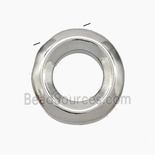 Copper Letter-O Pendant Platinum Plated