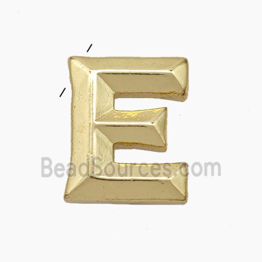 Copper Letter-E Pendant Gold Plated