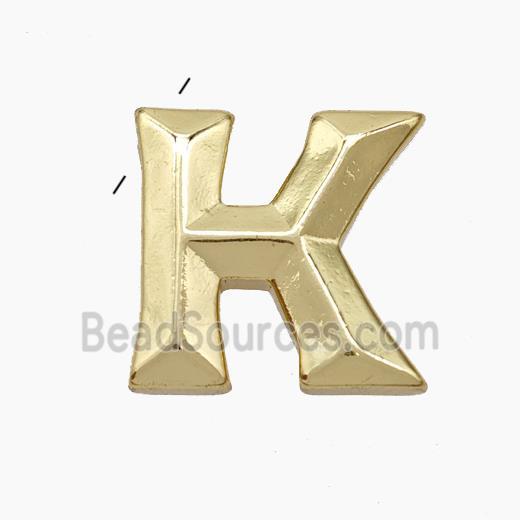 Copper Letter-K Pendant Gold Plated