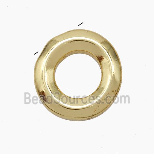 Copper Letter-O Pendant Gold Plated