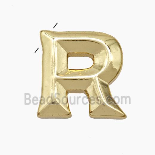 Copper Letter-R Pendant Gold Plated