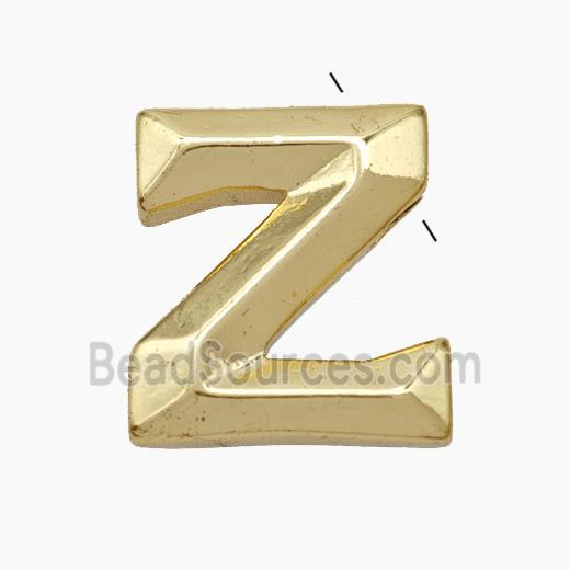Copper Letter-Z Pendant Gold Plated