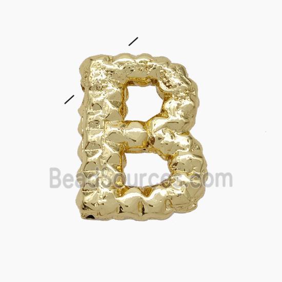Copper Letter-B Pendant Gold Plated