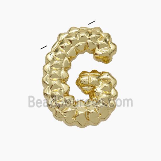 Copper Letter-G Pendant Gold Plated