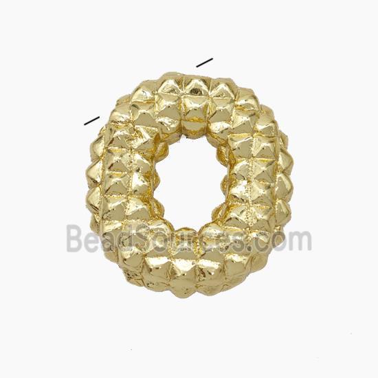 Copper Letter-O Pendant Gold Plated