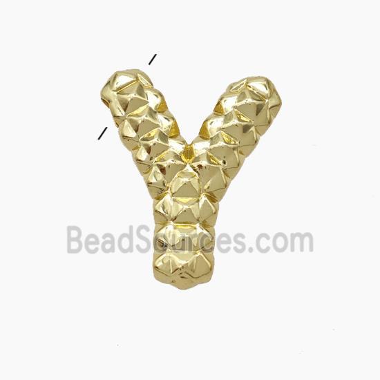 Copper Letter-Y Pendant Gold Plated