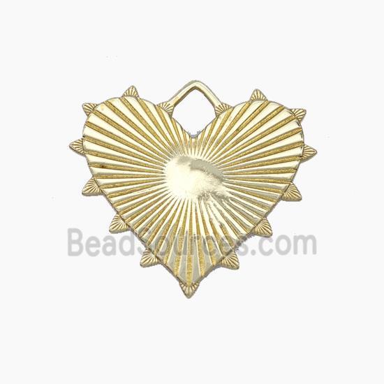 Copper Heart Pendant Gold Plated