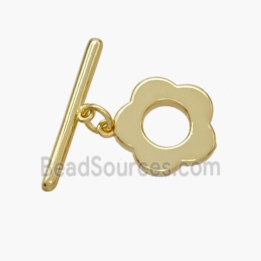 Copper Toggle Clasp Gold Plated