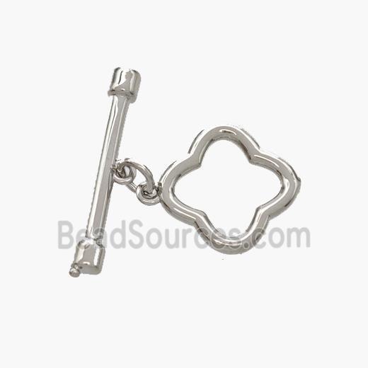 Copper Toggle Clasp Platinum Plated