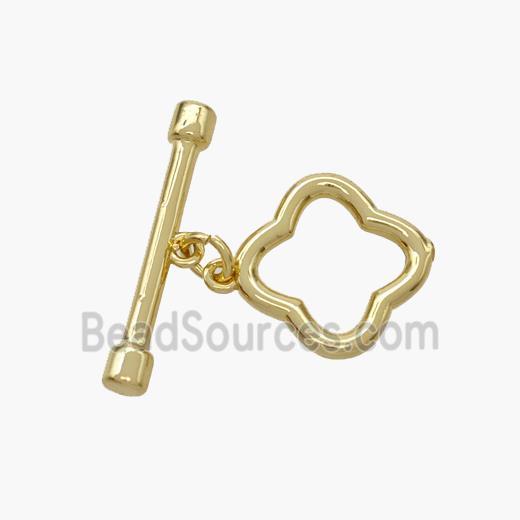 Copper Toggle Clasp Gold Plated