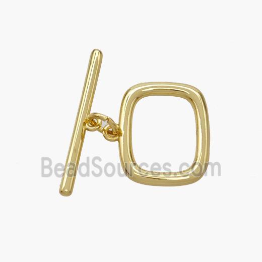 Copper Toggle Clasp Gold Plated