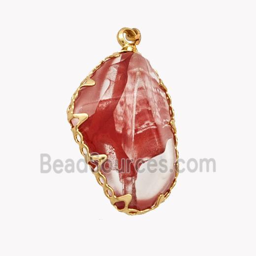 Red Acrylic Pendant