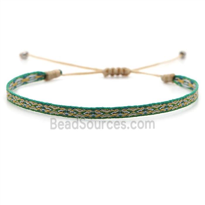 nepal style Handmade braid Knid Bracelet, adjustable