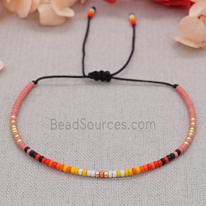 handmade miyuki glass Bracelet, adjustable