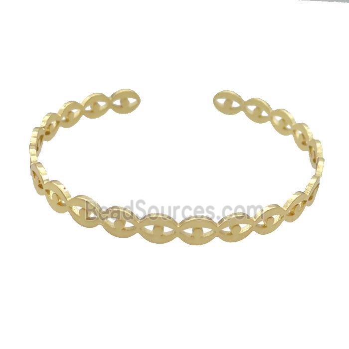 Copper Bangle Gold Plated