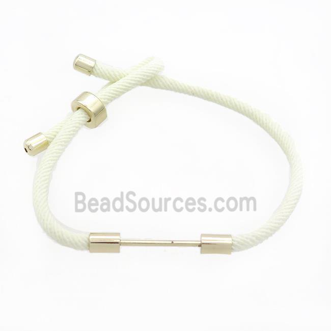 White Nylon Bracelet Chain