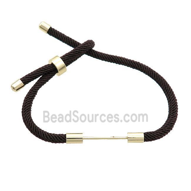 DarkCoffee Nylon Bracelet Chain