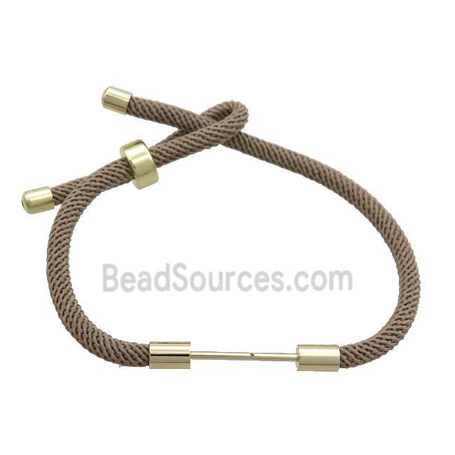 Gray Nylon Bracelet Chain