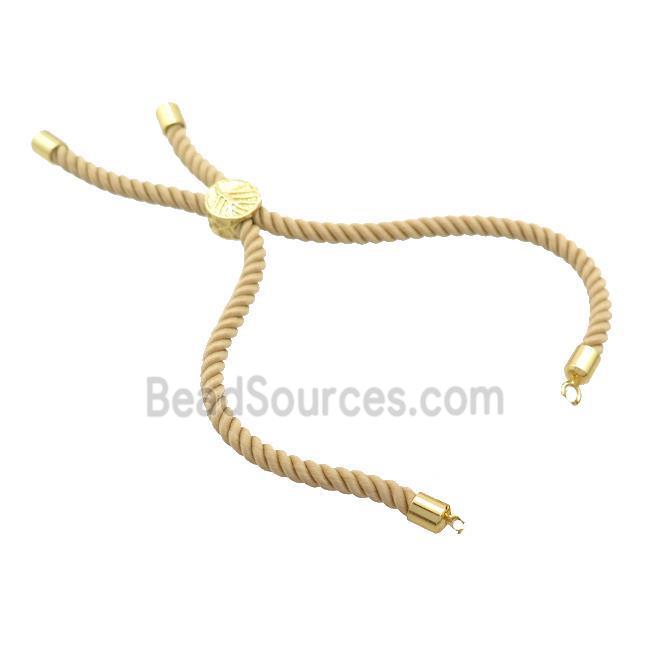 Beige Nylon Bracelet Cord