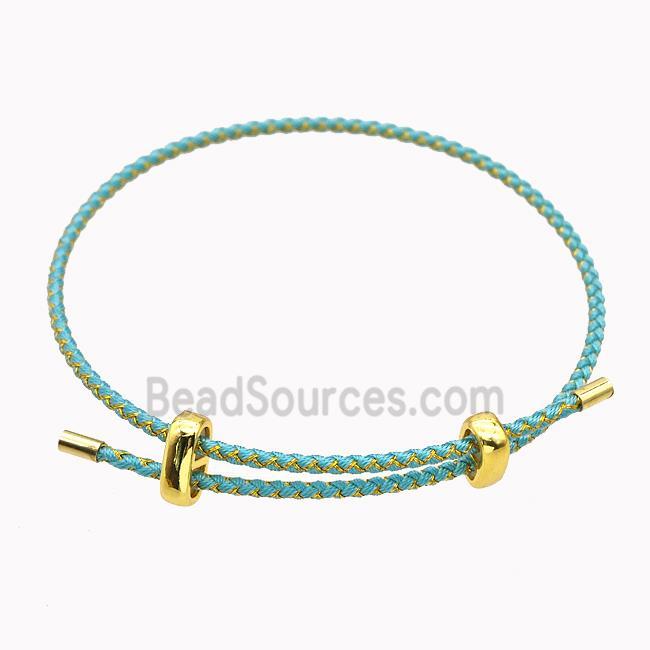 Green Nylon Cord Bradelet Adjustable