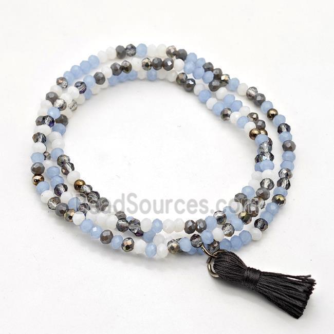 Chinese Crystal Glass Bracelets Stretchy