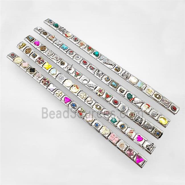 Stainless Steel Module Bracelet Mixed