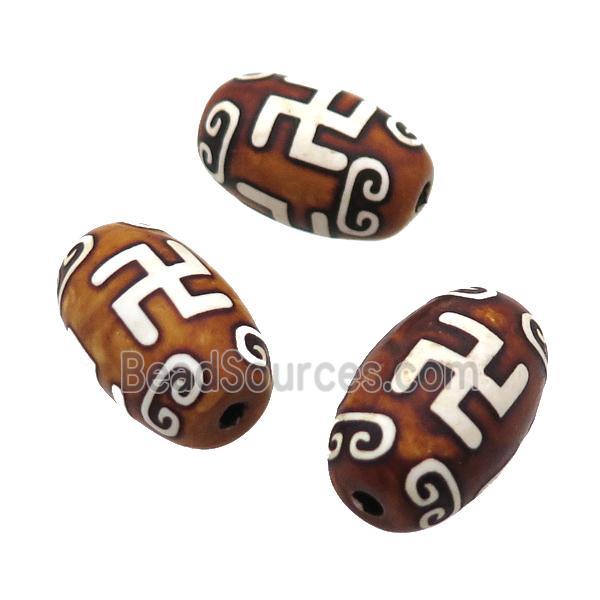 tibetan DZi Agate barrel beads