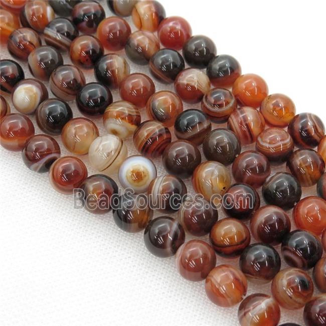 natural fancy Agate beads, round