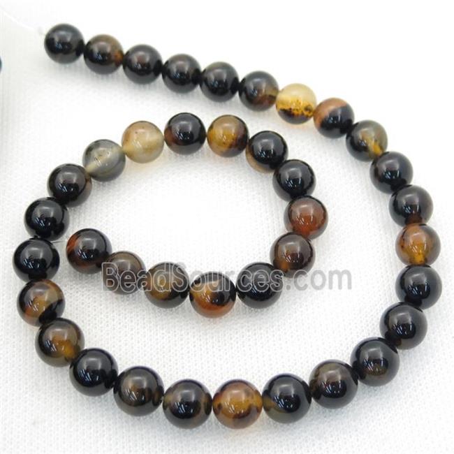 smoky Heihua Agate Beads, round